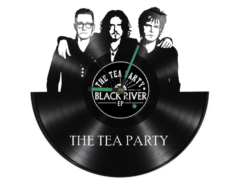 The Tea Party Zegar Ścienny Z Płyty Winylowej Prezent Upominek Personalizacja EVEVO Z0246