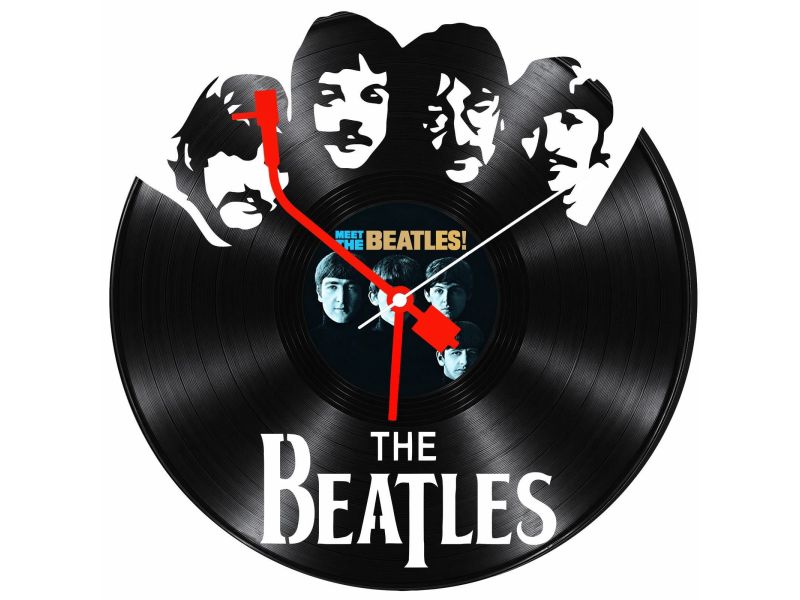 The Beatles Zegar Ścienny Z Płyty Winylowej Prezent Upominek Personalizacja EVEVO Z0249