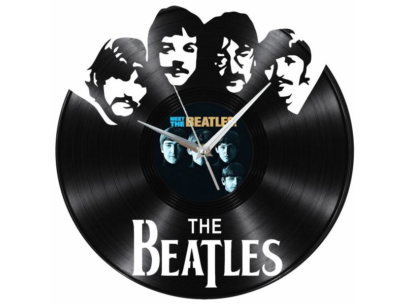 The Beatles Zegar Ścienny Z Płyty Winylowej Prezent Upominek Personalizacja EVEVO Z0249