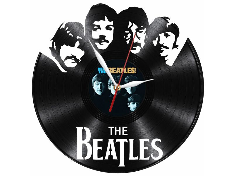 The Beatles Zegar Ścienny Z Płyty Winylowej Prezent Upominek Personalizacja EVEVO Z0249