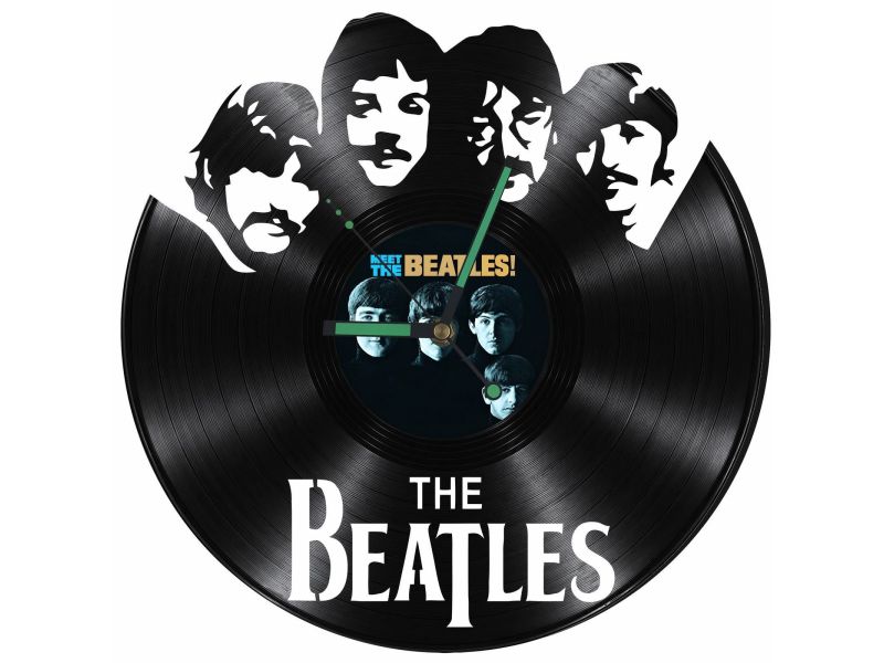 The Beatles Zegar Ścienny Z Płyty Winylowej Prezent Upominek Personalizacja EVEVO Z0249