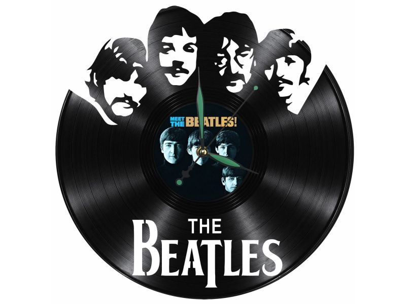 The Beatles Zegar Ścienny Z Płyty Winylowej Prezent Upominek Personalizacja EVEVO Z0249