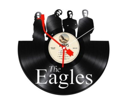 The Eagles Zegar Ścienny Z Płyty Winylowej Prezent Upominek Personalizacja EVEVO Z0250
