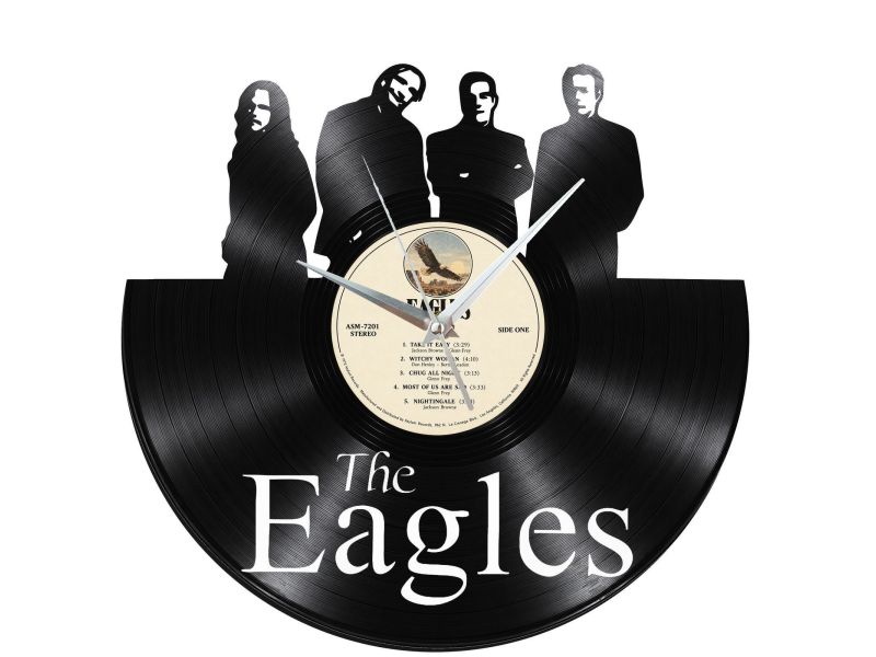 The Eagles Zegar Ścienny Z Płyty Winylowej Prezent Upominek Personalizacja EVEVO Z0250