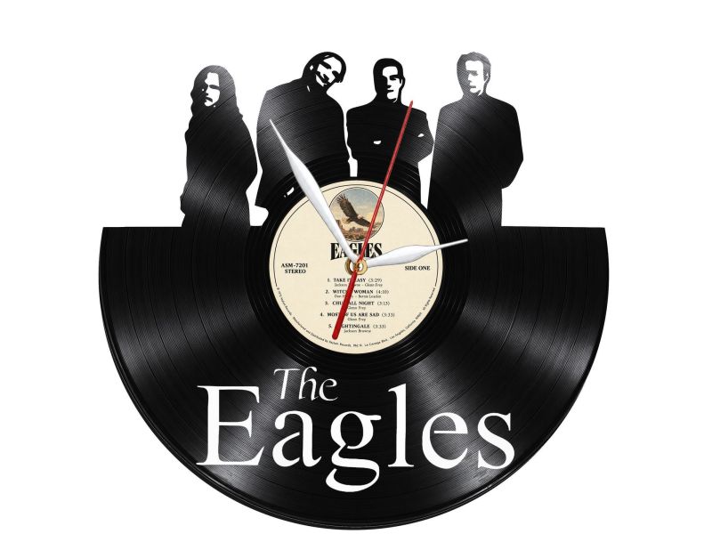 The Eagles Zegar Ścienny Z Płyty Winylowej Prezent Upominek Personalizacja EVEVO Z0250