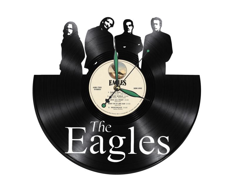 The Eagles Zegar Ścienny Z Płyty Winylowej Prezent Upominek Personalizacja EVEVO Z0250