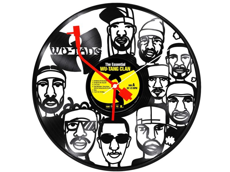 Wu-Tang Zegar Ścienny Z Płyty Winylowej Prezent Upominek Personalizacja EVEVO Z0252