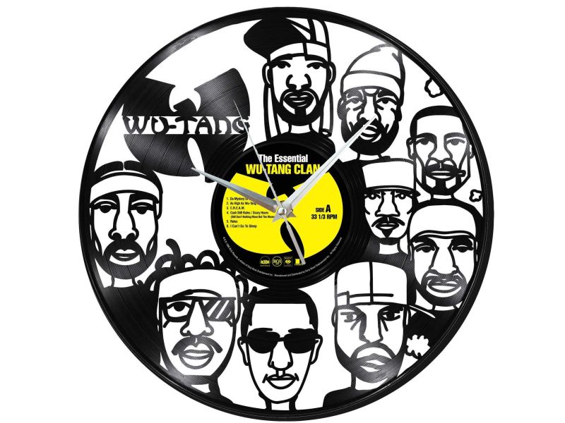 Wu-Tang Zegar Ścienny Z Płyty Winylowej Prezent Upominek Personalizacja EVEVO Z0252