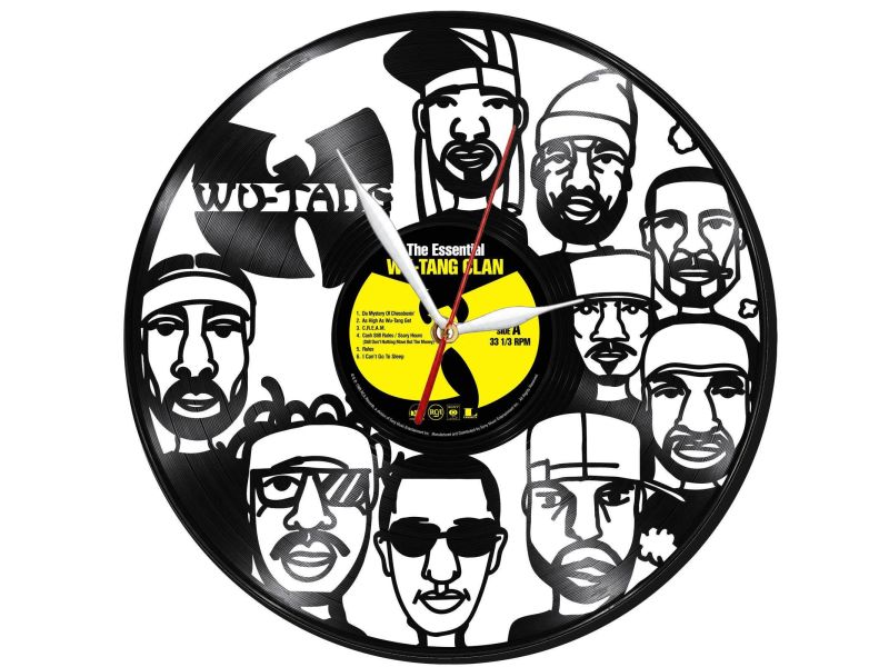 Wu-Tang Zegar Ścienny Z Płyty Winylowej Prezent Upominek Personalizacja EVEVO Z0252