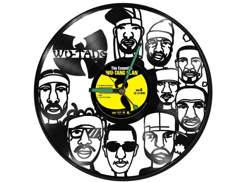 Wu-Tang Zegar Ścienny Z Płyty Winylowej Prezent Upominek Personalizacja EVEVO Z0252