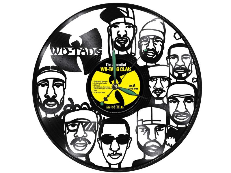 Wu-Tang Zegar Ścienny Z Płyty Winylowej Prezent Upominek Personalizacja EVEVO Z0252