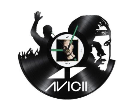 DJ Avicii Tim Bergling Zegar Ścienny Z Płyty Winylowej Prezent Upominek Personalizacja EVEVO Z0255