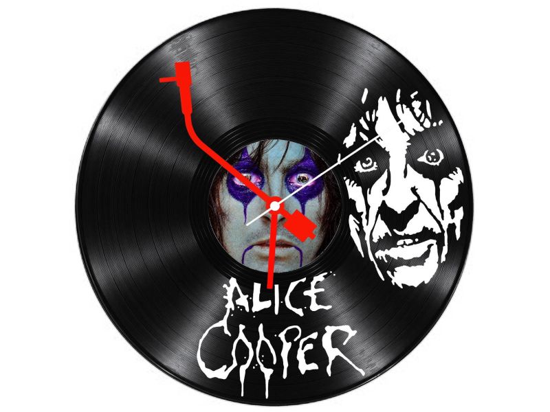 Alice Cooper Zegar Ścienny Z Płyty Winylowej Prezent Upominek Personalizacja EVEVO Z0258