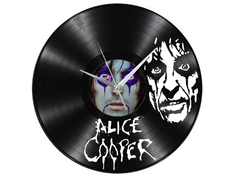 Alice Cooper Zegar Ścienny Z Płyty Winylowej Prezent Upominek Personalizacja EVEVO Z0258