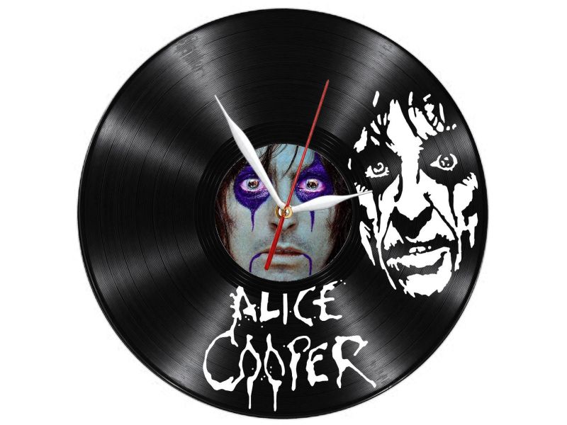 Alice Cooper Zegar Ścienny Z Płyty Winylowej Prezent Upominek Personalizacja EVEVO Z0258