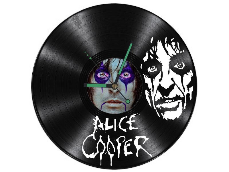 Alice Cooper Zegar Ścienny Z Płyty Winylowej Prezent Upominek Personalizacja EVEVO Z0258