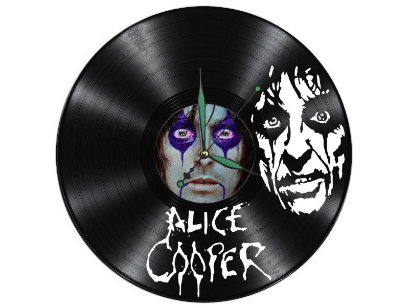 Alice Cooper Zegar Ścienny Z Płyty Winylowej Prezent Upominek Personalizacja EVEVO Z0258