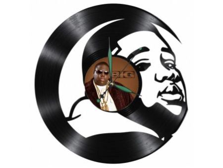 B.I.G. Rap Zegar Ścienny Z Płyty Winylowej Prezent Upominek Personalizacja EVEVO Z0259