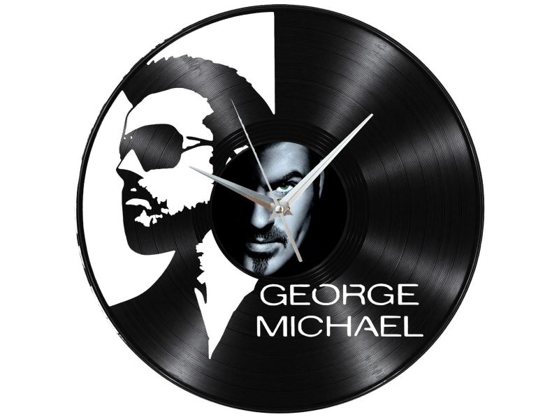 George Michael Zegar Ścienny Z Płyty Winylowej Prezent Upominek Personalizacja EVEVO Z0263