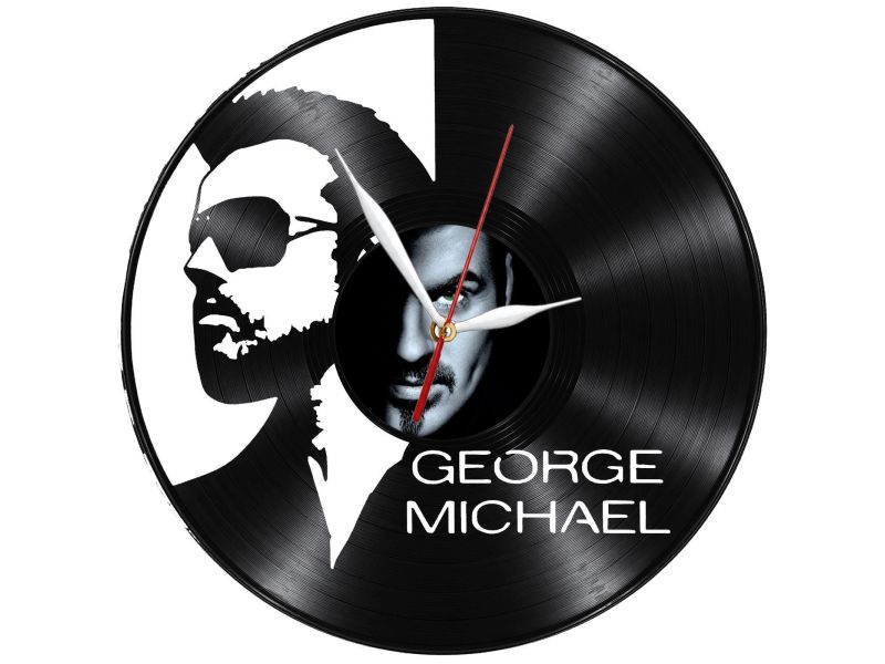 George Michael Zegar Ścienny Z Płyty Winylowej Prezent Upominek Personalizacja EVEVO Z0263