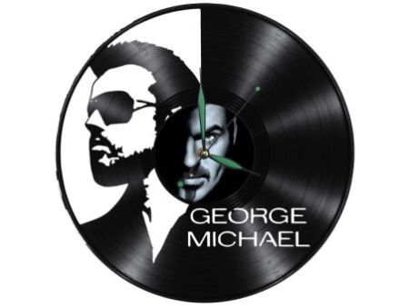 George Michael Zegar Ścienny Z Płyty Winylowej Prezent Upominek Personalizacja EVEVO Z0263