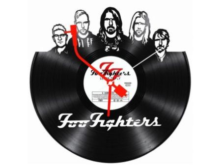 Foo Fighters Zegar Ścienny Z Płyty Winylowej Prezent Upominek Personalizacja EVEVO Z0265