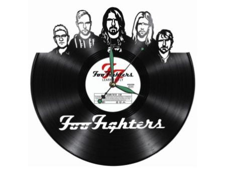 Foo Fighters Zegar Ścienny Z Płyty Winylowej Prezent Upominek Personalizacja EVEVO Z0265