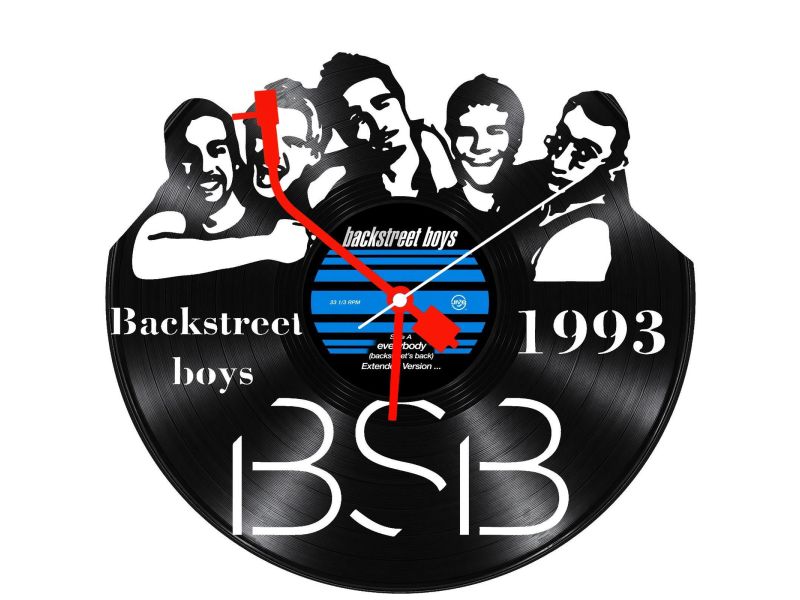 Backstreet Boys Zegar Ścienny Z Płyty Winylowej Prezent Upominek Personalizacja EVEVO Z0266
