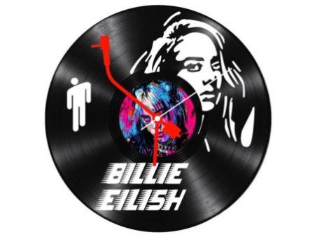 Billie Eilish Zegar Ścienny Z Płyty Winylowej Prezent Upominek Personalizacja EVEVO Z0267