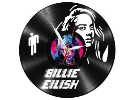 Billie Eilish Zegar Ścienny Z Płyty Winylowej Prezent Upominek Personalizacja EVEVO Z0267