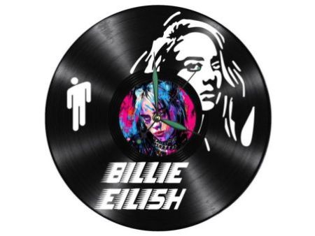 Billie Eilish Zegar Ścienny Z Płyty Winylowej Prezent Upominek Personalizacja EVEVO Z0267