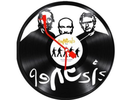Genesis Zegar Ścienny Z Płyty Winylowej Prezent Upominek Personalizacja EVEVO Z0268