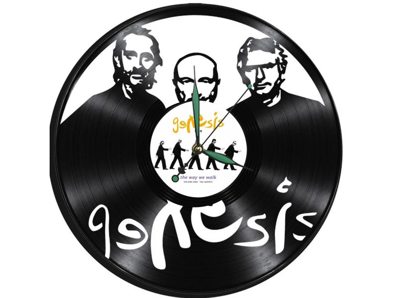 Genesis Zegar Ścienny Z Płyty Winylowej Prezent Upominek Personalizacja EVEVO Z0268