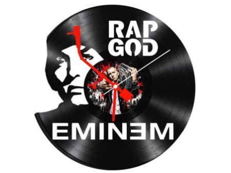 Eminem Zegar Ścienny Z Płyty Winylowej Prezent Upominek Personalizacja EVEVO Z0271