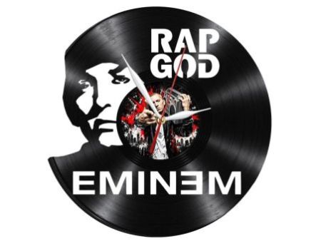 Eminem Zegar Ścienny Z Płyty Winylowej Prezent Upominek Personalizacja EVEVO Z0271