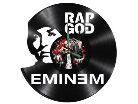 Eminem Zegar Ścienny Z Płyty Winylowej Prezent Upominek Personalizacja EVEVO Z0271