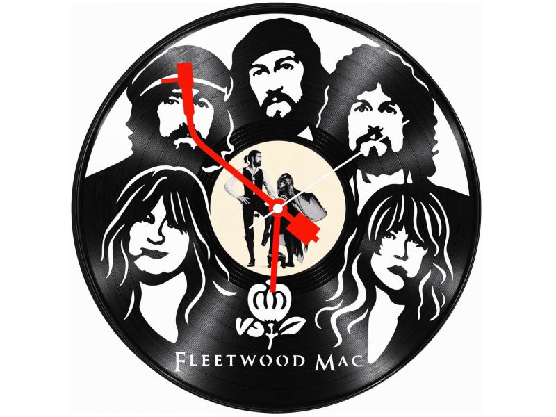 Fleetwood Mac Zegar Ścienny Z Płyty Winylowej Prezent Upominek Personalizacja EVEVO Z0274