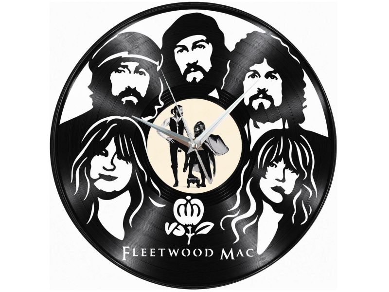 Fleetwood Mac Zegar Ścienny Z Płyty Winylowej Prezent Upominek Personalizacja EVEVO Z0274