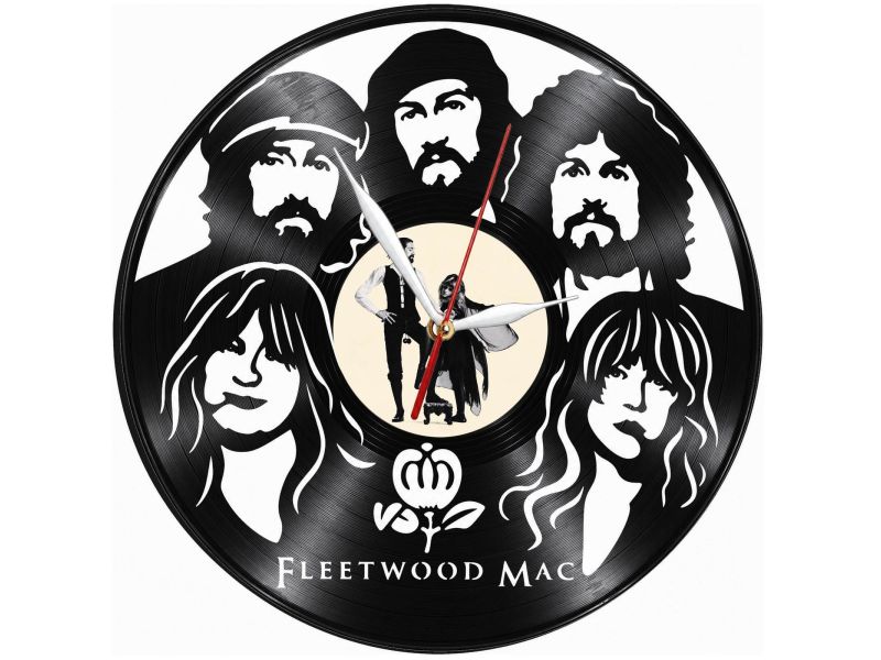 Fleetwood Mac Zegar Ścienny Z Płyty Winylowej Prezent Upominek Personalizacja EVEVO Z0274