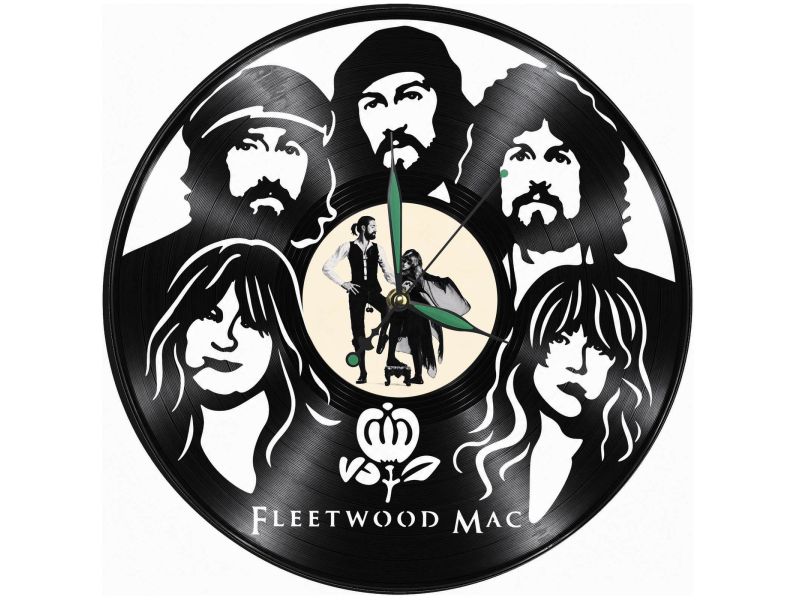 Fleetwood Mac Zegar Ścienny Z Płyty Winylowej Prezent Upominek Personalizacja EVEVO Z0274