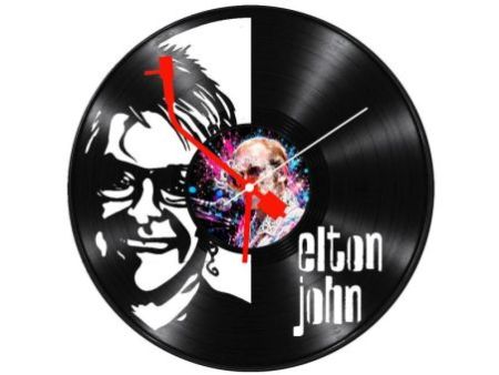 Elton John Zegar Ścienny Z Płyty Winylowej Prezent Upominek Personalizacja EVEVO Z0275