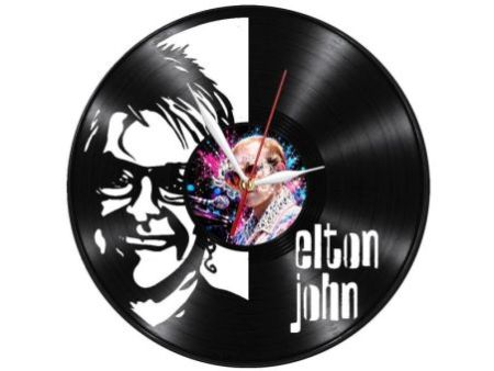 Elton John Zegar Ścienny Z Płyty Winylowej Prezent Upominek Personalizacja EVEVO Z0275