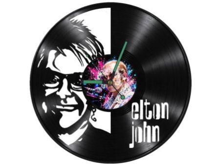 Elton John Zegar Ścienny Z Płyty Winylowej Prezent Upominek Personalizacja EVEVO Z0275