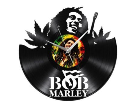 Bob Marley Zegar Ścienny Z Płyty Winylowej Prezent Upominek Personalizacja EVEVO Z0276