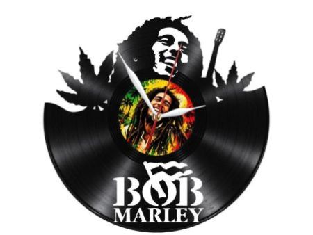 Bob Marley Zegar Ścienny Z Płyty Winylowej Prezent Upominek Personalizacja EVEVO Z0276