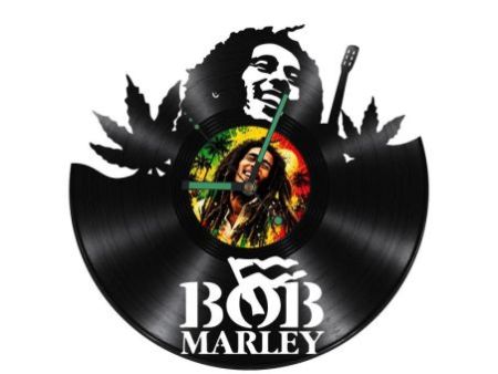 Bob Marley Zegar Ścienny Z Płyty Winylowej Prezent Upominek Personalizacja EVEVO Z0276