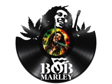 Bob Marley Zegar Ścienny Z Płyty Winylowej Prezent Upominek Personalizacja EVEVO Z0276