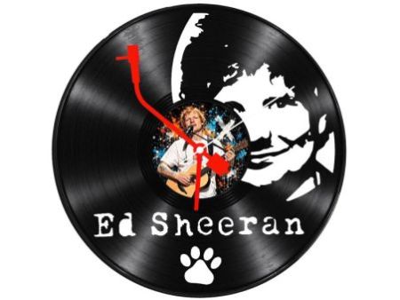 Ed Sheeran Zegar Ścienny Z Płyty Winylowej Prezent Upominek Personalizacja EVEVO Z0277