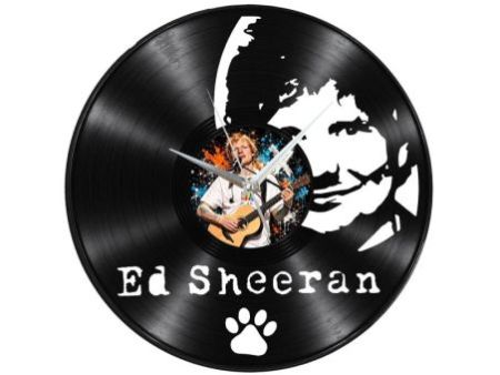 Ed Sheeran Zegar Ścienny Z Płyty Winylowej Prezent Upominek Personalizacja EVEVO Z0277