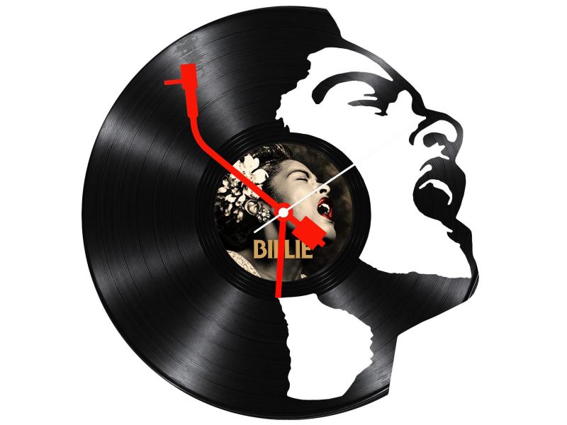 Billie Holiday Zegar Ścienny Z Płyty Winylowej Prezent Upominek Personalizacja EVEVO Z0279